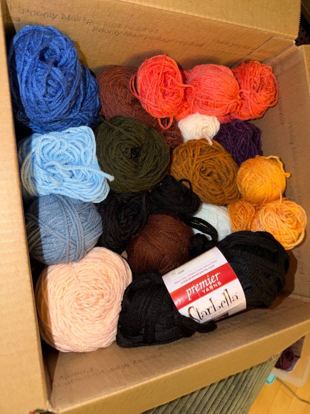 Premier Yarns ClarBella Black & Assorted Yarn Lot